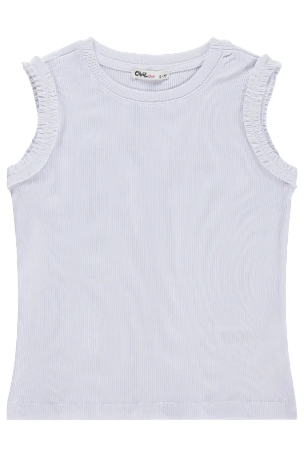 Girls' T-shirt, Ages 6-9, White - Pack Girls' T-shirt, Ages 6-9, White - Pack