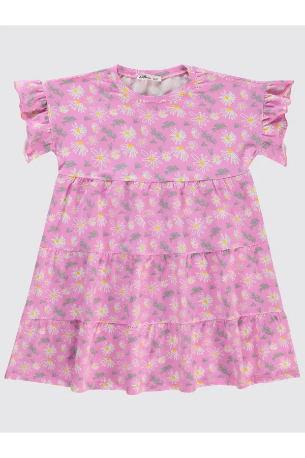 Girl's Vest and Dress 6-9 Years Old Fondant Pink - Package