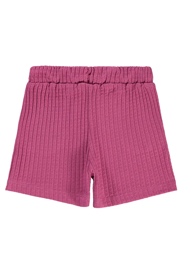 Kız Çocuk Şort 6-9 Yaş Leylak Pusu - Paket