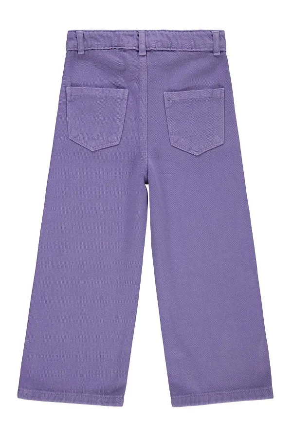 Girls' Trousers, Ages 6-9, Purple - Pack