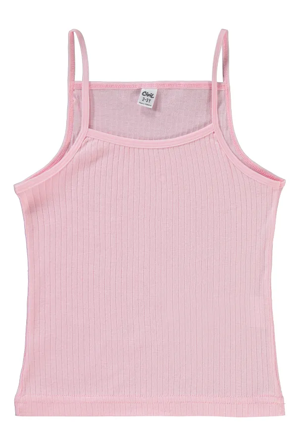 Débardeur fille 2-9 ans écru-rose - Emballage