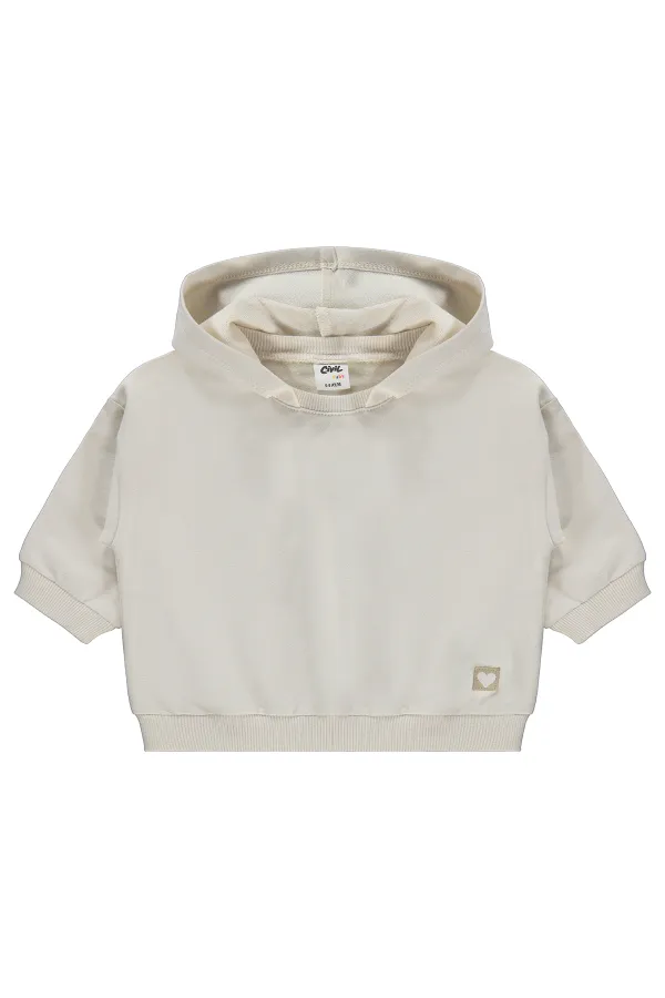 Bebek Sweatshirt 0-24 Ay Açık Bej - Paket
