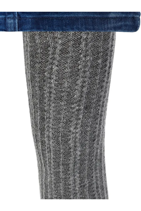 Kız Çocuk Külotlu Çorap 2-9 Yaş Gri - Paket