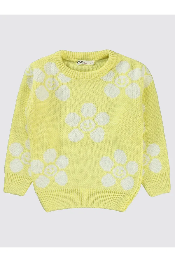 Girl's Sweater 2-5 Years Old Yellow - Package