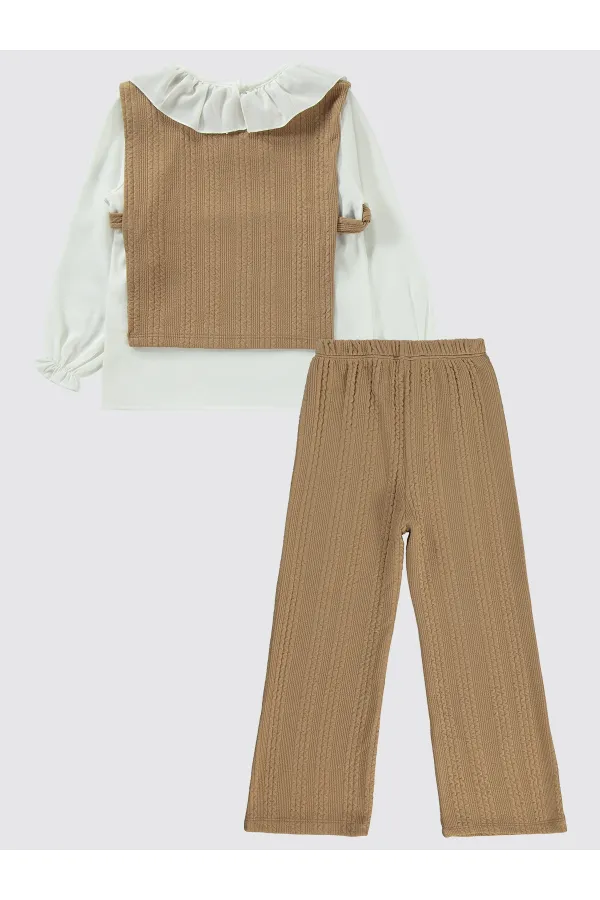 Ensemble beige pour filles de 6 à 9 ans - Emballage