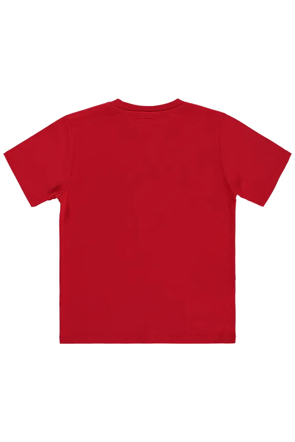 Lot de t-shirts rouges pour garçons de 6 à 9 ans