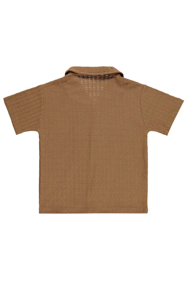 T-shirt garçon, 6-9 ans, marron - Lot T-shirt garçon, 6-9 ans, marron - Lot