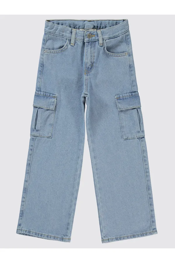 Kız Çocuk Pantolon 10-13 Yaş Açık Mavi - Paket