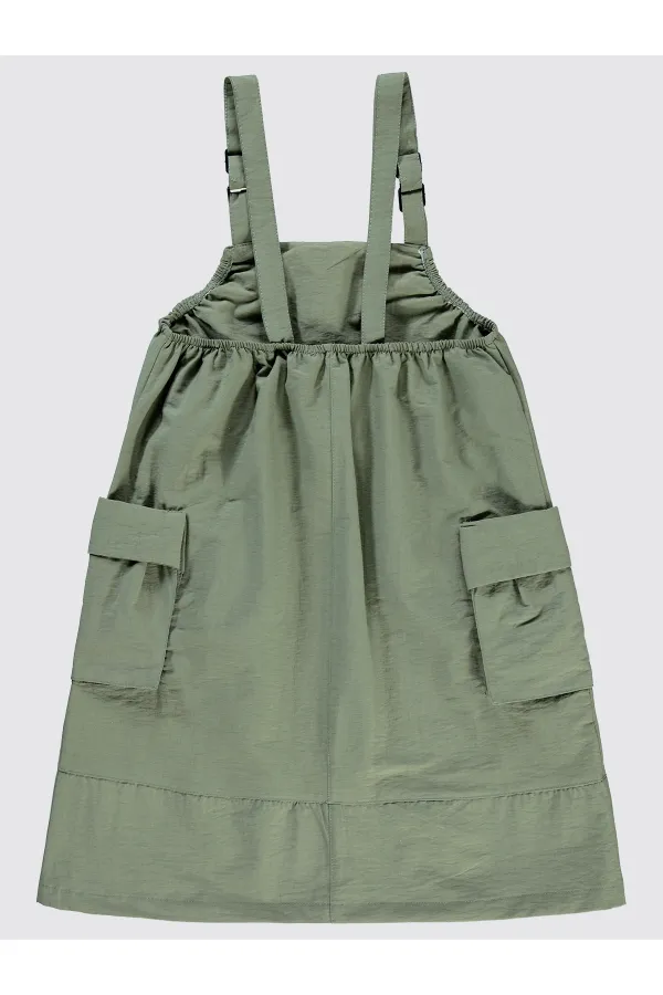 Kız Çocuk Jile ve Elbise 6-9 Yaş Haki - Paket