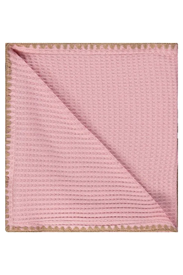 Ensemble couverture et lange pour bébé 0-24 mois rose - Emballage