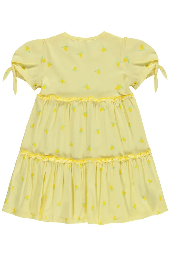 Kız Çocuk Jile ve Elbise 2-5 Yaş Sarı - Paket