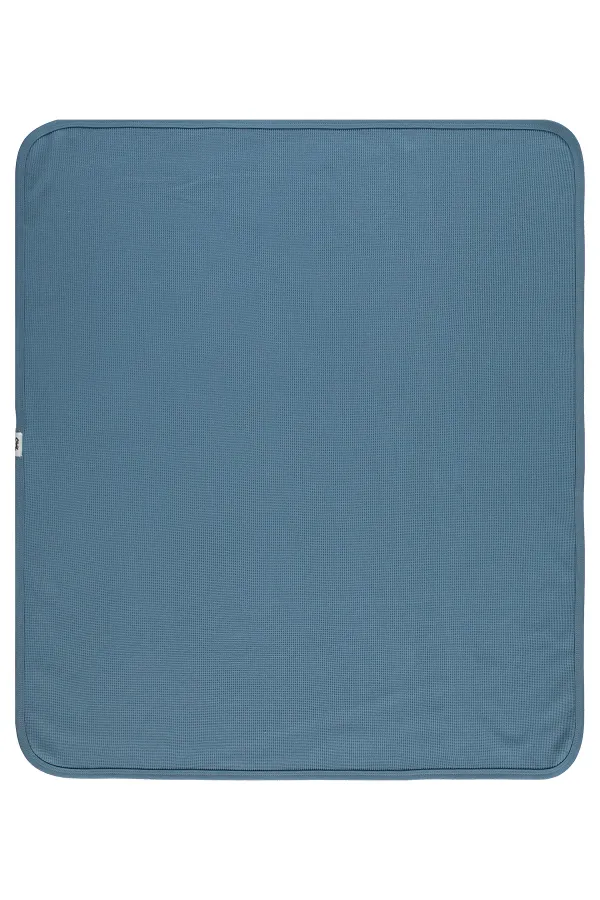Couverture et lange pour bébé 0-24 mois, bleu indigo doux - Emballage