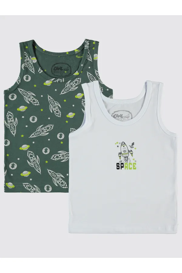 Erkek Çocuk Atlet 2-9 Yaş Standart - Paket