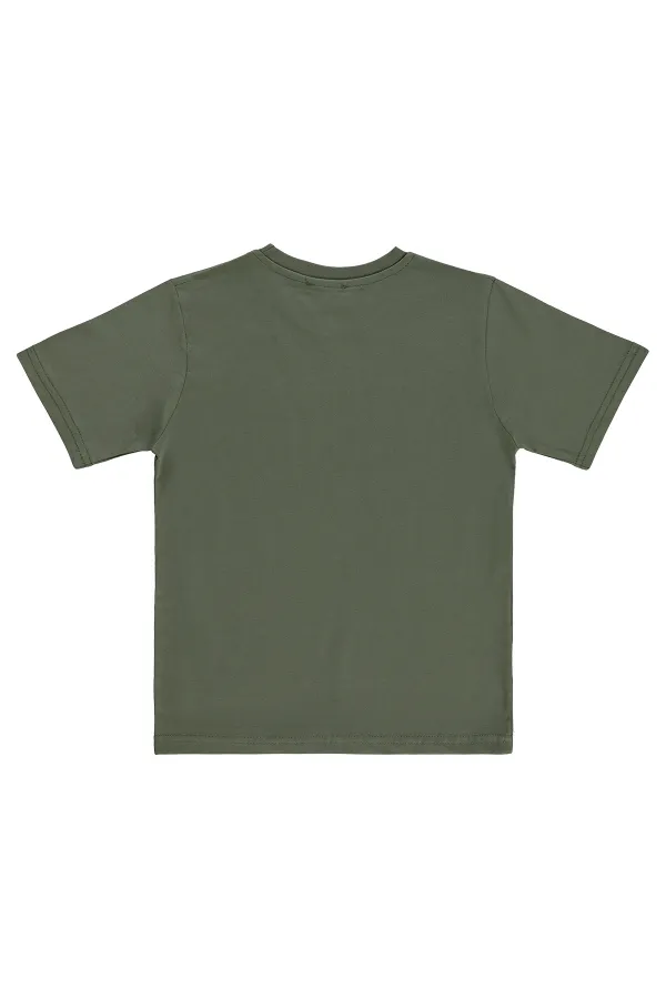 T-shirt garçon KM 10-13 ans kaki - Lot T-shirt garçon KM 10-13 ans kaki - Lot