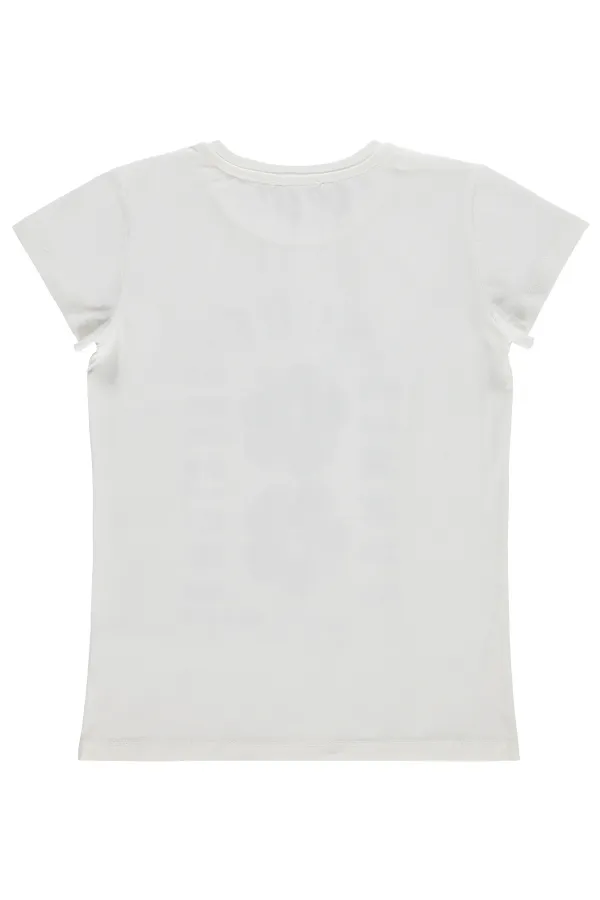 Kız Çocuk Tişört Km 10-13 Yaş Kırık Beyaz - Paket