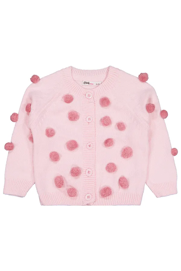 Gilet rose pour fille de 2 à 5 ans - Emballage