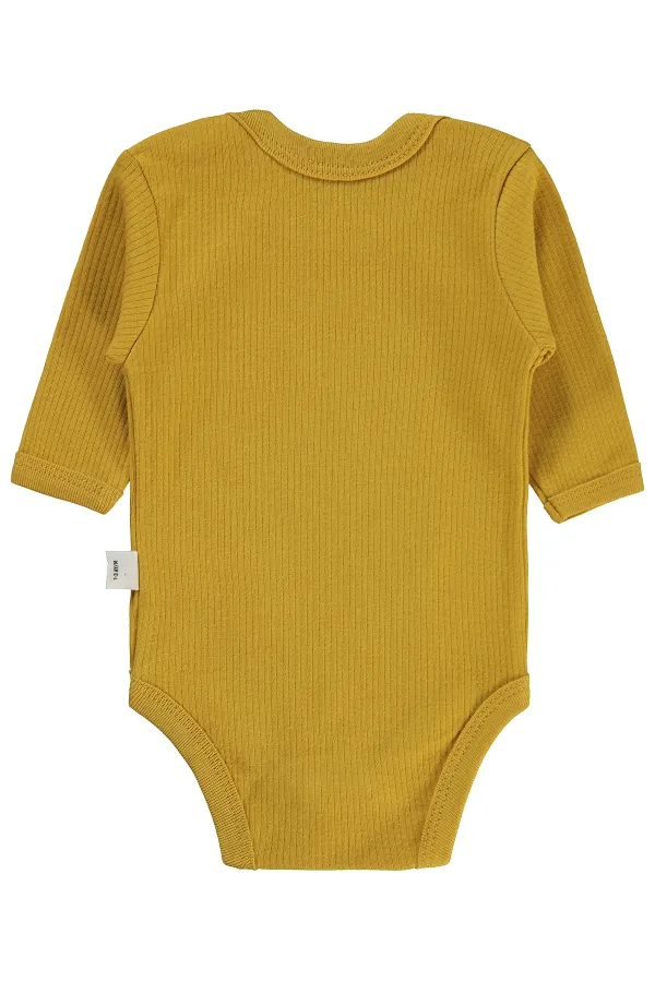 Bebek Çıtçıtlı Badi 0-24 Ay Hardal - Paket