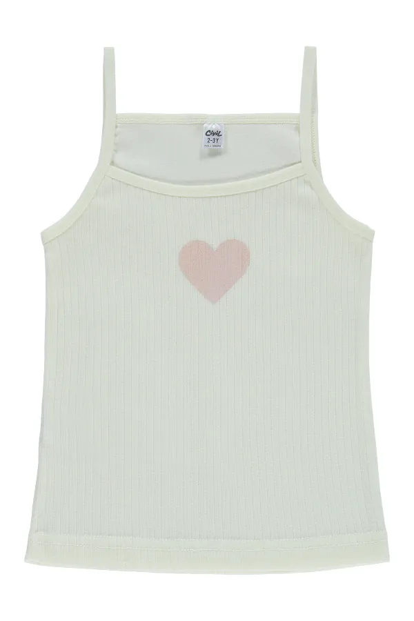 Ensemble de sous-vêtements pour filles 2-9 ans, couleur saumon - Lot