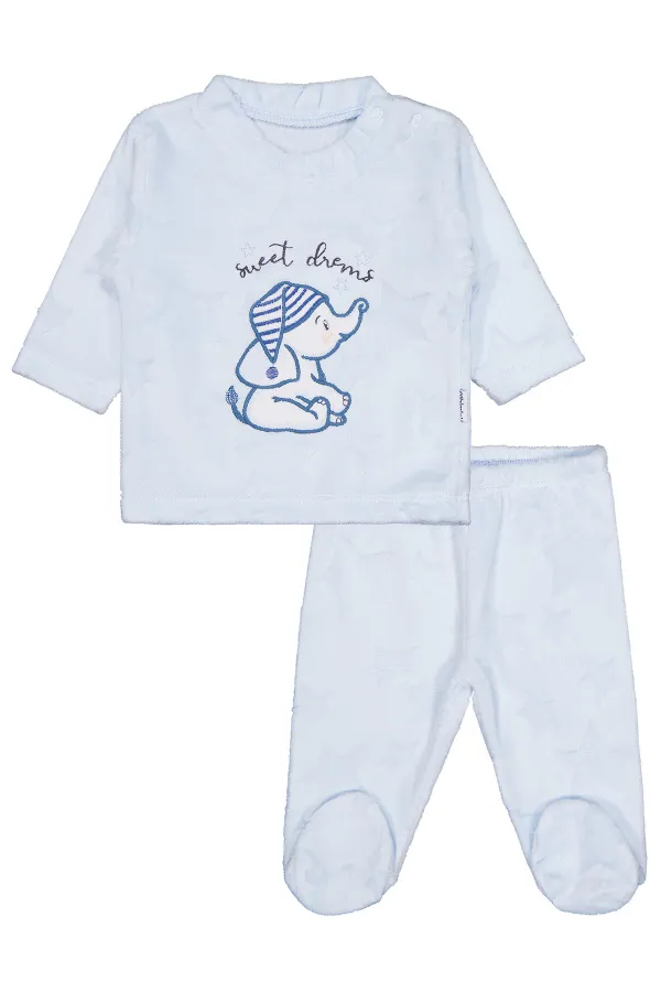 Baby Pajama Set 0-24 Months Blue - Package