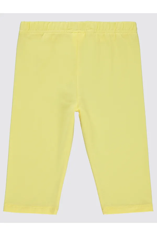 Collants pour filles de 6 à 9 ans, jaune clair - Emballage