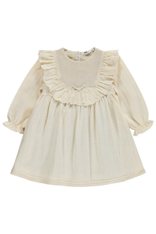 Kız Çocuk Jile ve Elbise 2-5 Yaş Bej - Paket