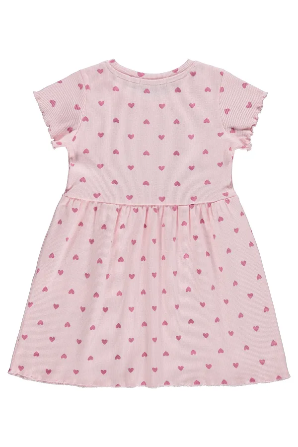 Kız Çocuk Jile ve Elbise 2-5 Yaş Pudra - Paket