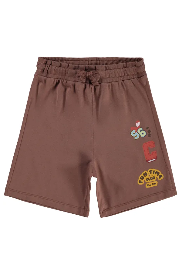 Pantalon Capri garçon, 2-5 ans, marron clair - Lot
