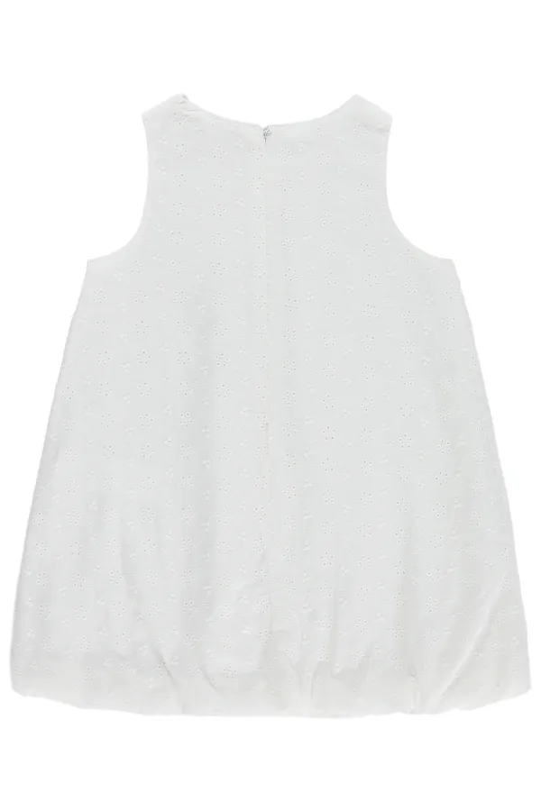 Kız Çocuk Jile ve Elbise 2-5 Yaş Kırık Beyaz - Paket