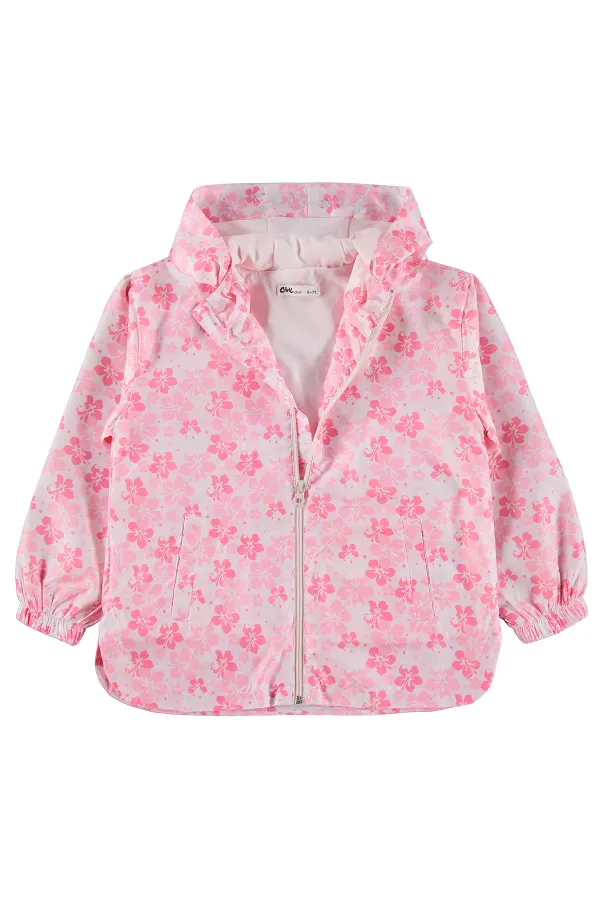 Kız Çocuk Yağmurluk 6-9 Yaş Pembe - Paket