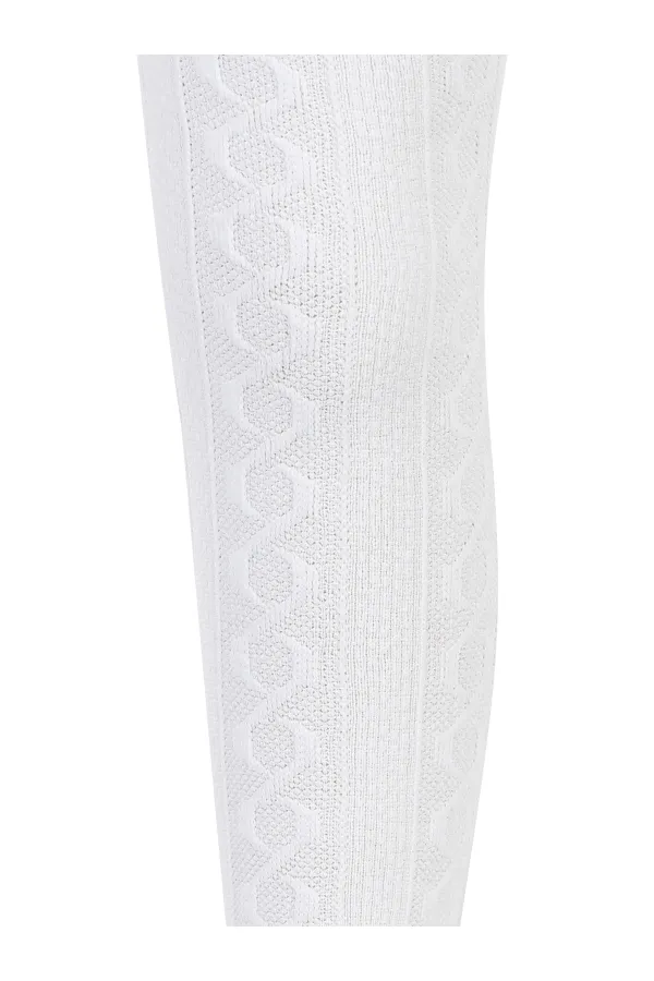 Kız Çocuk Külotlu Çorap 2-9 Yaş Beyaz - Paket