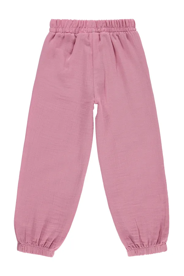 Kız Çocuk Pantolon 10-13 Yaş Gül Kurusu - Paket