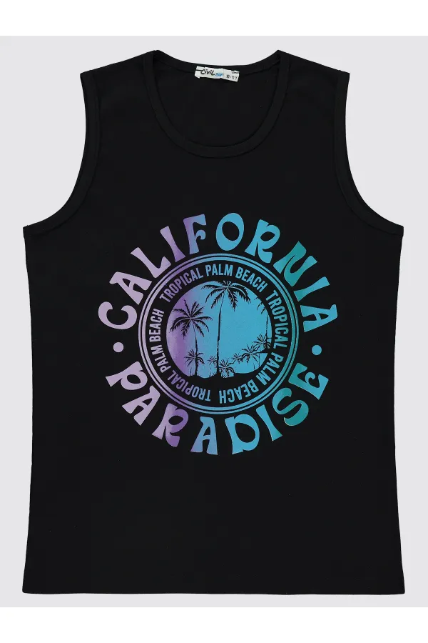 Lot de T-shirts noirs pour garçons de 10 à 13 ans