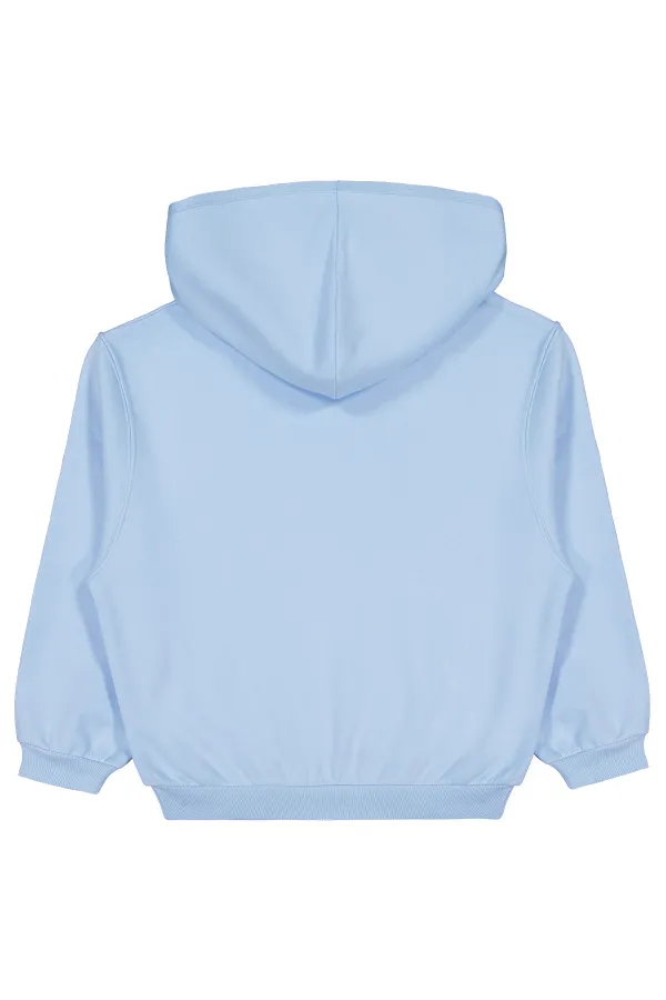 Sweat-shirt bleu pour fille (10-13 ans) - Emballage