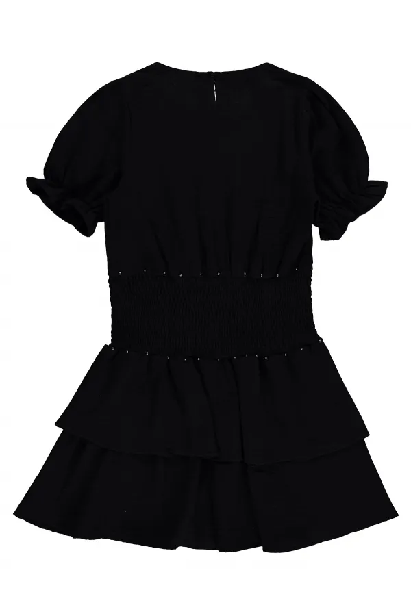 Kız Çocuk Jile ve Elbise 10-13 Yaş Siyah - Paket