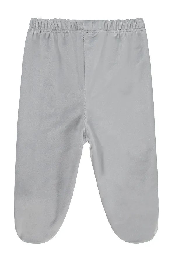 Combinaison bébé simple pour bébé de 0 à 24 mois, grise - Lot