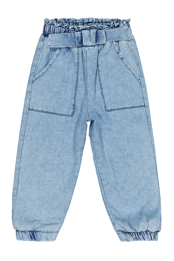 Girl's Trousers Jeans 2-5 Years Ice Blue - Package
