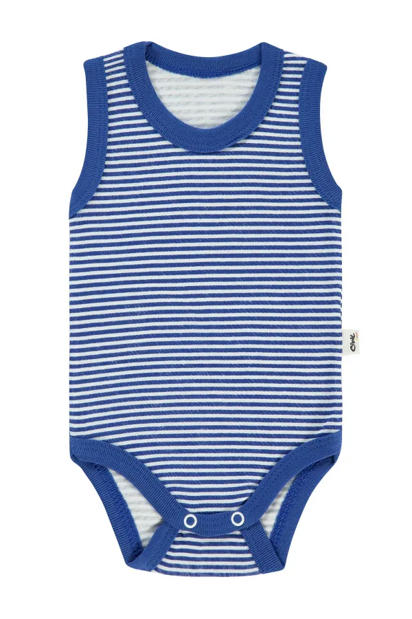 Bebek Çıtçıtlı Badi 0-24 Ay Lacivert - Paket