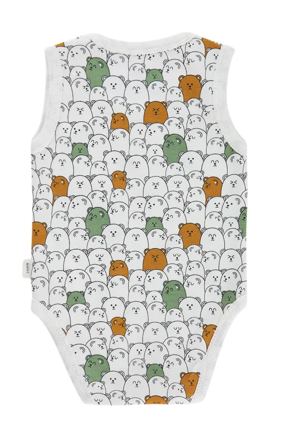 Body bébé à boutons-pression 0-24 mois, écru - Emballage