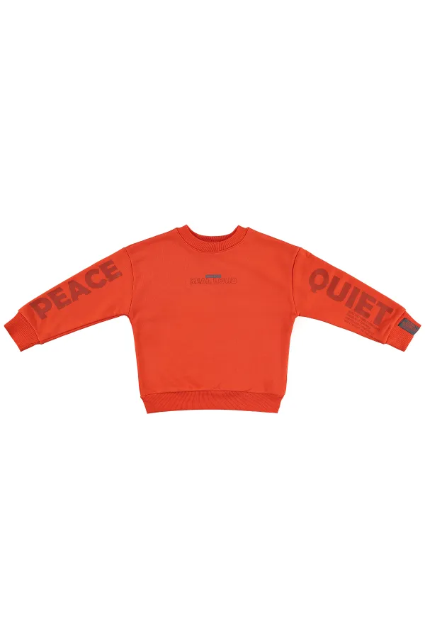 Sweat-shirt orange pour garçon - Emballage