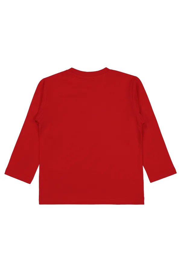 Erkek Çocuk Sweatshirt 2-5 Yaş Kırmızı - Paket