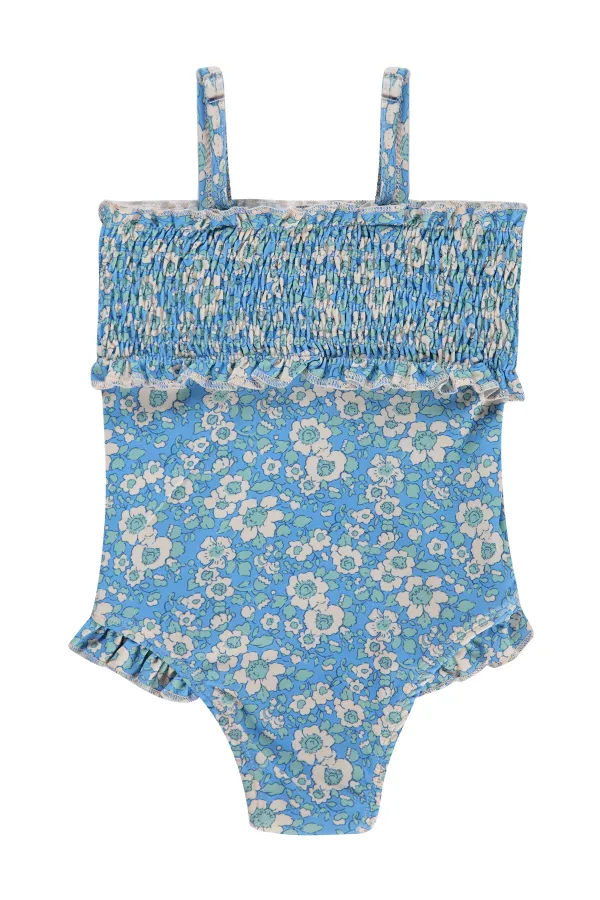 Kız Çocuk Mayo Set 6-13 Yaş Mavi - Paket