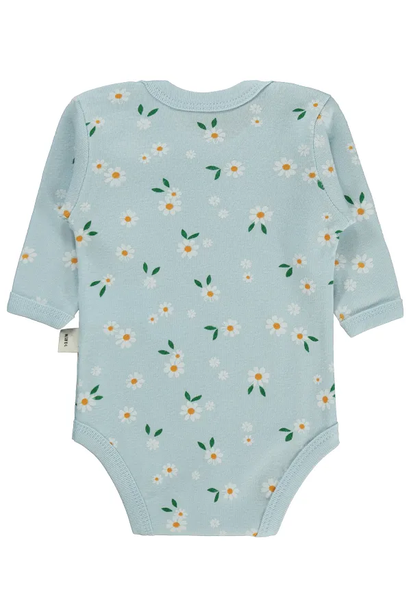 Bebek Çıtçıtlı Badi 0-24 Ay Mavi - Paket