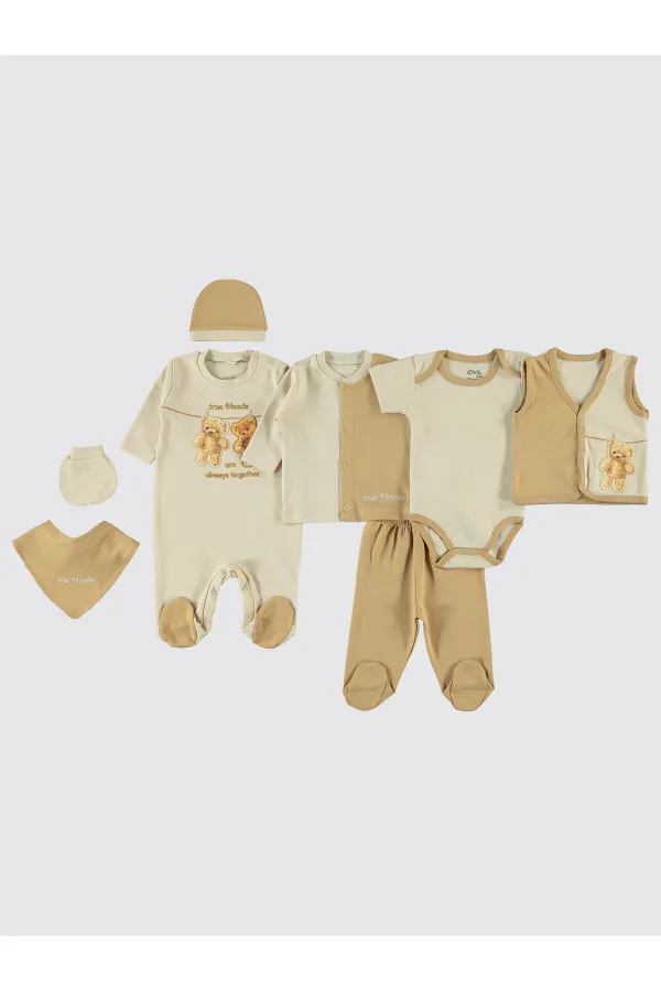 Ensemble de body bébé 0-24 mois marron - Emballage