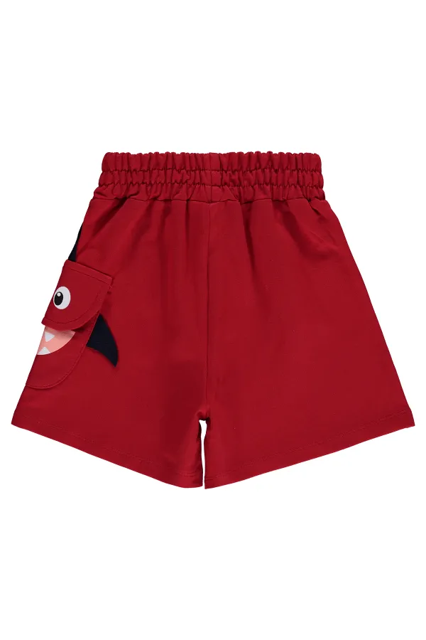 Boys' Shorts, Ages 2-5, Red - Pack