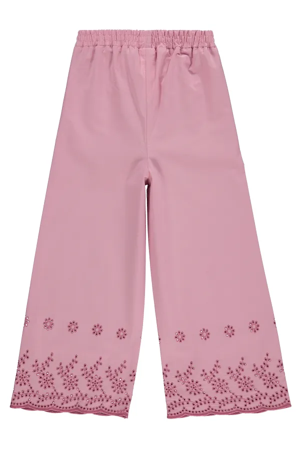Pantalon pour fille, 6-9 ans, rose foncé - Lot