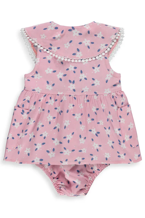 Combinaison et robe bébé 6-18 mois rose pâle - Emballage