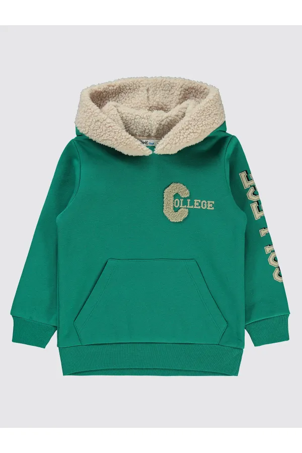 Boy Sweatshirt 2-5 Years Old Pine Green - Package