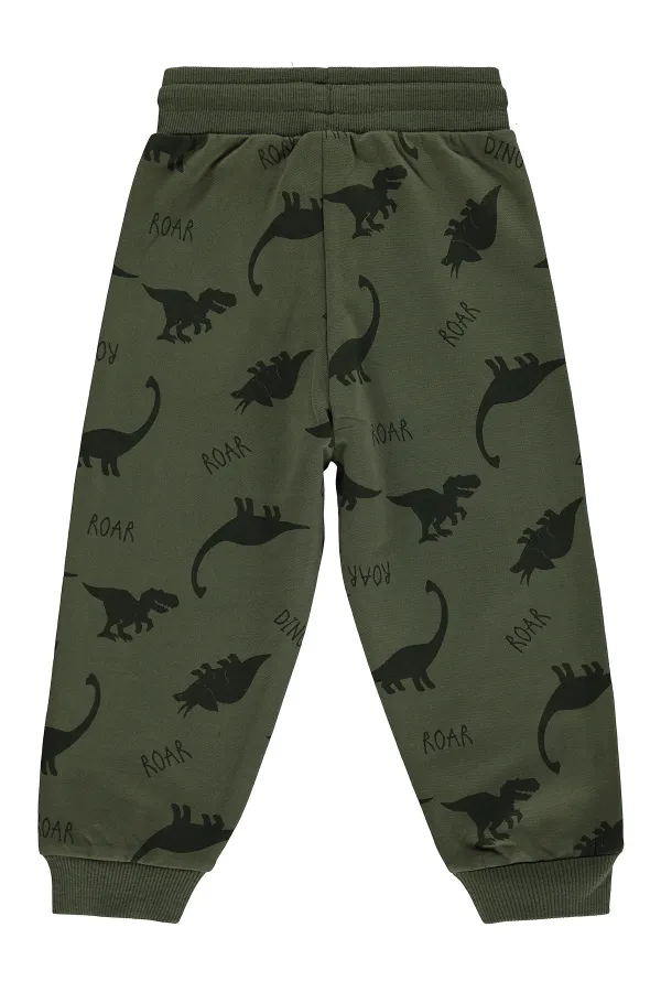 Pantalon de survêtement garçon, 2-5 ans, kaki foncé - Lot