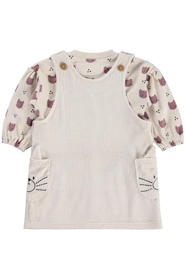 Combinaison et robe bébé 0-24 mois couleur pierre - Emballage