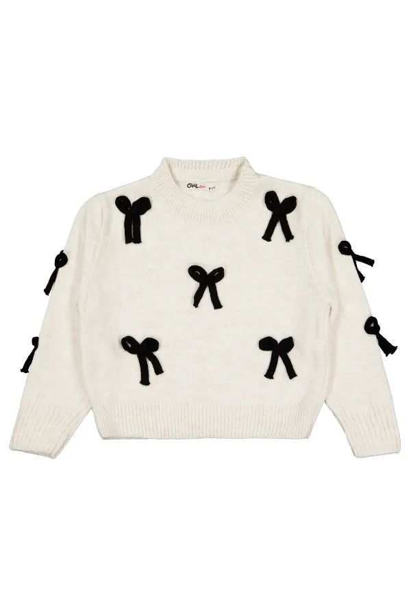 Girls Sweater 6-9 Years Ecru - Package